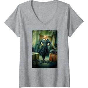 imageWomens Wicked Shenshen Poster VNeck TShirtHeather Grey