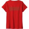 imageWomens Wicked For Good Enchanted Forest Front And Back VNeck TShirtRed