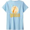 imageWomens Wicked For Good Glinda Gold Silhouette Front And Back VNeck TShirtBaby Blue