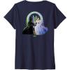 imageWomens Wicked For Good Glinda and Elphaba Friends Front ampamp Back VNeck TShirtNavy Blue