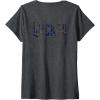 imageWomens Wicked For Good Ozian Pattern Logo Front And Back VNeck TShirtDark Heather Grey