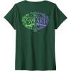 imageWomens Wicked For Good Two Halves of the Whole Heart Front ampamp Back VNeck TShirtDark Green