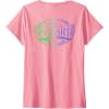 imageWomens Wicked For Good Two Halves of the Whole Heart Front ampamp Back VNeck TShirtPink