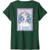 imageWomens Wicked For Good We Believe in Glinda Front ampamp Black VNeck TShirtDark Green