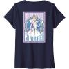 imageWomens Wicked For Good We Believe in Glinda Front ampamp Black VNeck TShirtNavy Blue