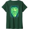 imageWomens Wicked His Royal Ozness The Wizard Front And Back VNeck TShirtDark Green
