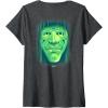imageWomens Wicked His Royal Ozness The Wizard Front And Back VNeck TShirtDark Heather Grey