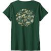 imageWomens Wicked The Marvellous Land Of Oz Yellow Brick Road FampampB VNeck TShirtDark Green