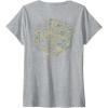 imageWomens Wicked The Marvellous Land Of Oz Yellow Brick Road FampampB VNeck TShirtHeather Grey