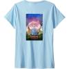 imageWomens Wicked for Good Glinda Bubble Poster Front ampamp Back VNeck TShirtBaby Blue