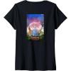 imageWomens Wicked for Good Glinda Bubble Poster Front ampamp Back VNeck TShirtBlack