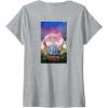 imageWomens Wicked for Good Glinda Bubble Poster Front ampamp Back VNeck TShirtHeather Grey
