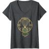 imageWomens Wicked Emerald City Hot Air Cafe VNeck TShirtDark Heather Grey