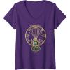 imageWomens Wicked Emerald City Hot Air Cafe VNeck TShirtPurple