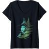 imageWomens Wicked For Good Elphaba Striking Portrait VNeck TShirtBlack