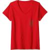 imageWomens Wicked For Good Enchanted Forest Front And Back VNeck TShirtRed