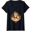 imageWomens Wicked For Good Glinda Golden Glow VNeck TShirtBlack