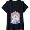 imageWomens Wicked For Good Glinda Shades of Blue VNeck TShirtBlack