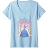 imageWomens Wicked For Good Glinda Silhouette in Blue VNeck TShirtBaby Blue