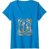 imageWomens Wicked For Good Glinda ampamp Fiyero To Wed VNeck TShirtSapphire Blue