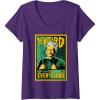 imageWomens Wicked For Good Wizard Sees Everything VNeck TShirtPurple