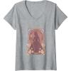 imageWomens Wicked Glinda Bewitching Silhouette VNeck TShirtHeather Grey