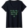 imageWomens Wicked His Royal Ozness The Wizard Front And Back VNeck TShirtBlack