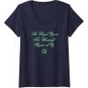 imageWomens Wicked His Royal Ozness The Wizard Front And Back VNeck TShirtNavy Blue