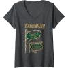 imageWomens Wicked The Emerald City Beautification Salon VNeck TShirtDark Heather Grey