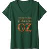 imageWomens Wicked The Wizard Theres No Place Like Oz FampampB VNeck TShirtDark Green