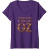imageWomens Wicked The Wizard Theres No Place Like Oz FampampB VNeck TShirtPurple