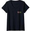 imageWomens Wicked for Good Glinda Bubble Poster Front ampamp Back VNeck TShirtBlack