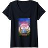 imageWomens Wicked for Good Glinda Bubble Poster VNeck TShirtBlack