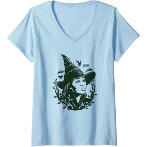 imageWomens Wicked For Good Elphaba Gaze VNeck TShirtBaby Blue