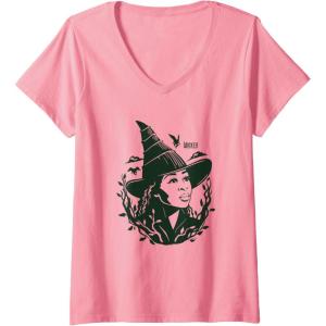 imageWomens Wicked For Good Elphaba Gaze VNeck TShirtPink