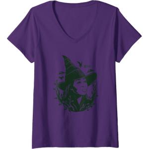 imageWomens Wicked For Good Elphaba Gaze VNeck TShirtPurple