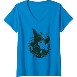 imageWomens Wicked For Good Elphaba Gaze VNeck TShirtSapphire Blue