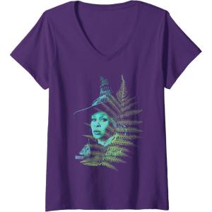 imageWomens Wicked For Good Elphaba Striking Portrait VNeck TShirtPurple