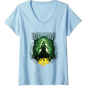 imageWomens Wicked For Good Elphaba Walk Through Oz VNeck TShirtBaby Blue