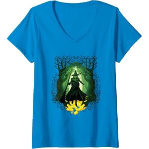 imageWomens Wicked For Good Elphaba Walk Through Oz VNeck TShirtSapphire Blue