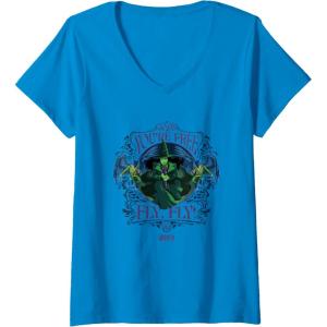 imageWomens Wicked For Good Elphaba Youre Free Fly VNeck TShirtSapphire Blue