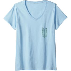 imageWomens Wicked For Good Enchanted Forest Front And Back VNeck TShirtBaby Blue