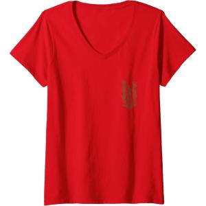 imageWomens Wicked For Good Enchanted Forest Front And Back VNeck TShirtRed