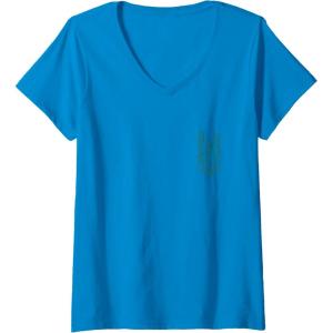 imageWomens Wicked For Good Enchanted Forest Front And Back VNeck TShirtSapphire Blue