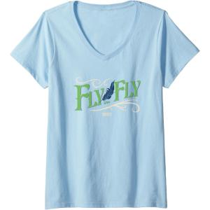 imageWomens Wicked For Good Fly Fly VNeck TShirtBaby Blue