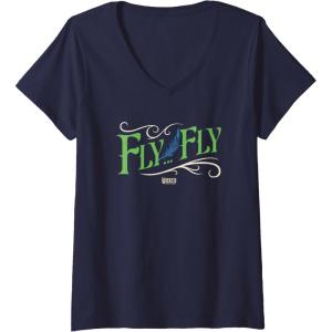 imageWomens Wicked For Good Fly Fly VNeck TShirtNavy Blue