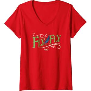imageWomens Wicked For Good Fly Fly VNeck TShirtRed