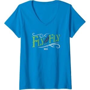 imageWomens Wicked For Good Fly Fly VNeck TShirtSapphire Blue