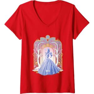 imageWomens Wicked For Good Glinda Shades of Blue VNeck TShirtRed