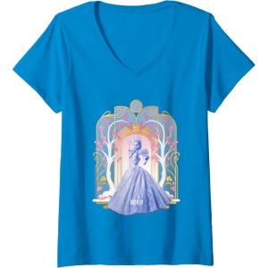 imageWomens Wicked For Good Glinda Shades of Blue VNeck TShirtSapphire Blue